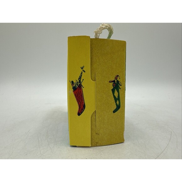 Vintage Christmas Candy Gift Box Container Cardboard Paper Holiday Ornament - Picture 7 of 14